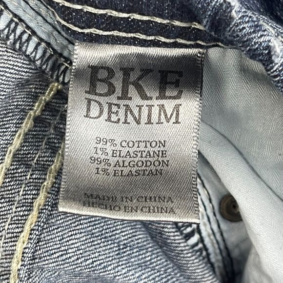 BKE Tyler 33x31 Cotton Blend Straight Leg Stretch Denim Blue Jeans Zip *Read - Picture 4 of 8